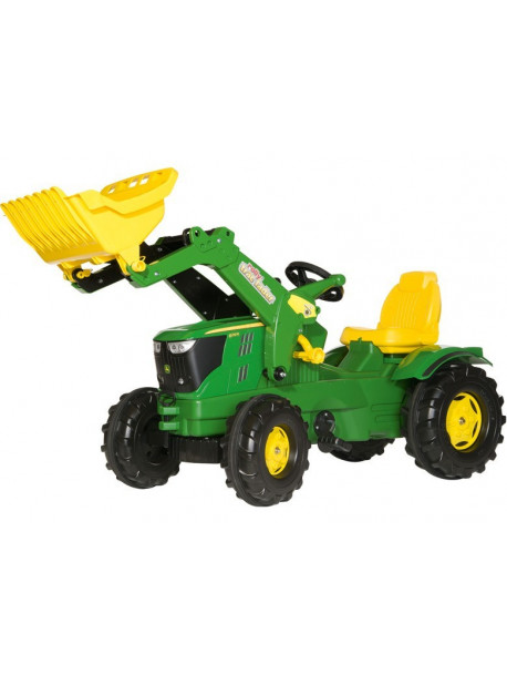 Trattore 6210R John Deere a pedali con caricatore